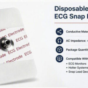 Electrodos snap rectangulares