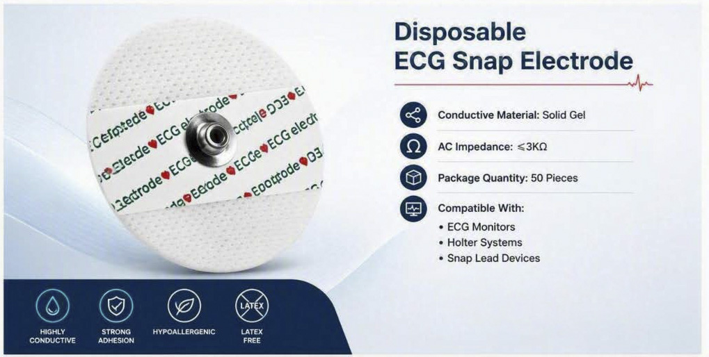 Electrodos snap con gel